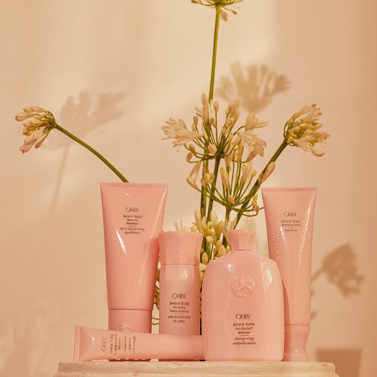 The serene scalp collection 🪷 This gentle product line is formulated with salicylic acid, relieves and prevents dandruff while soothing a dry, itchy, irritated scalp. The result: healthy, hydrated hair with no trace of flakes.