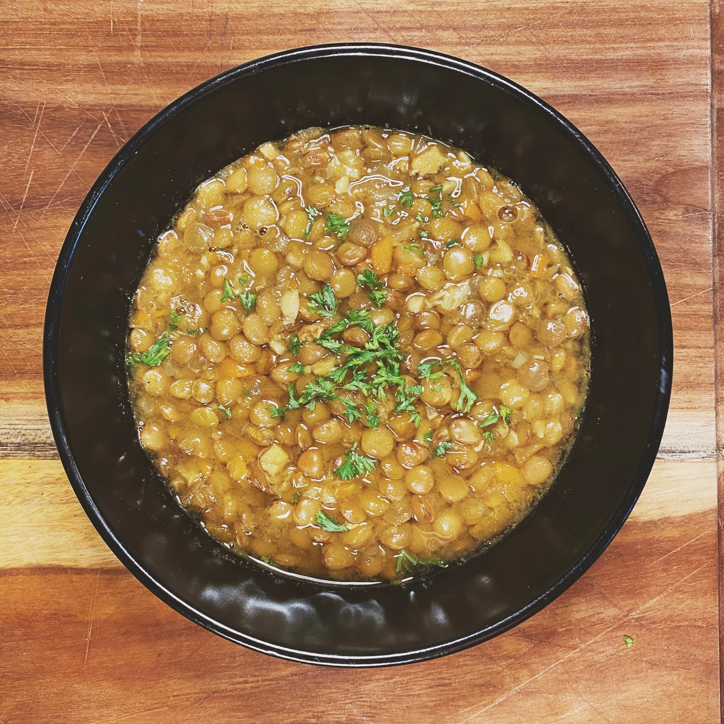 Garlic &amp; Ginger Lentil Soup