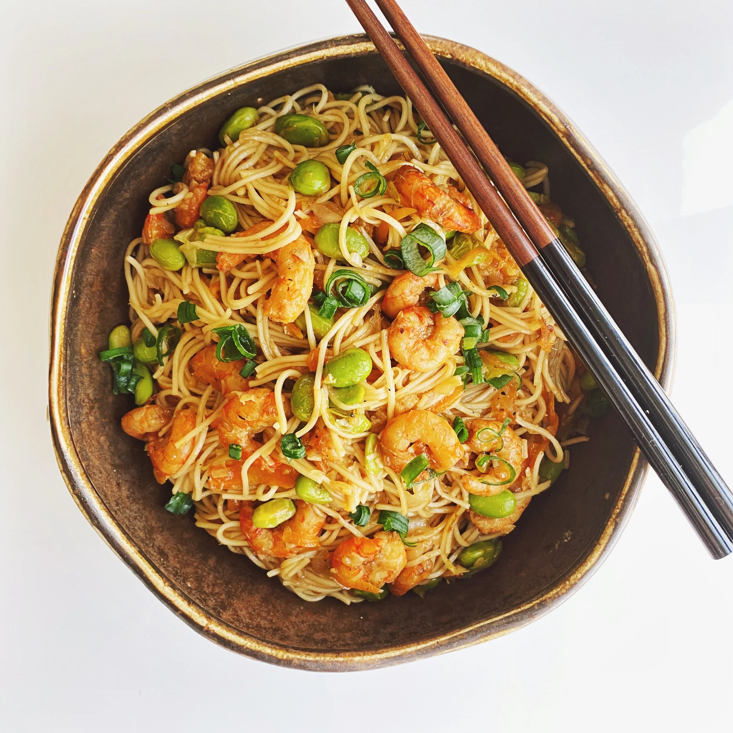 Chow Mein de Camarones