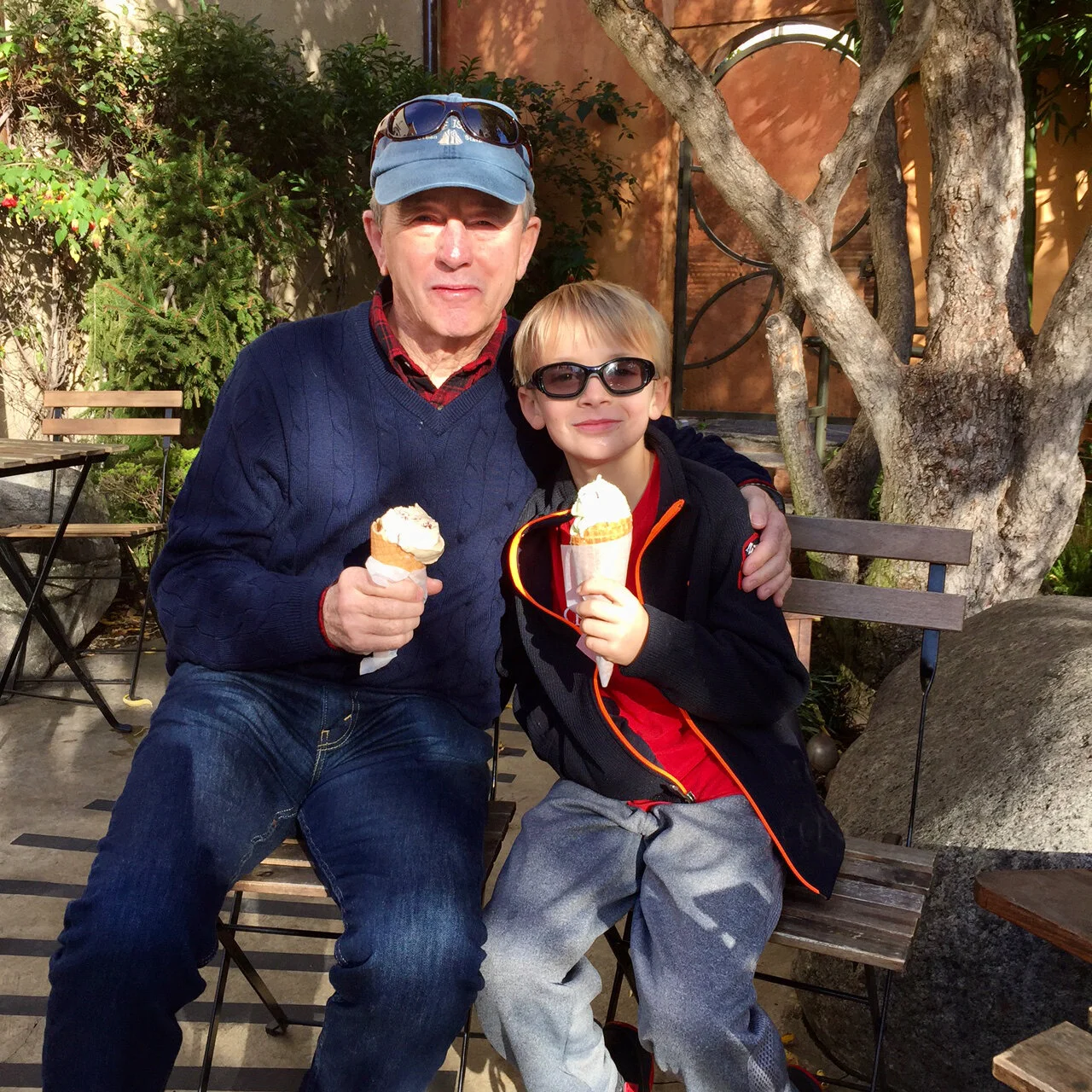 Grandpa and ice cream