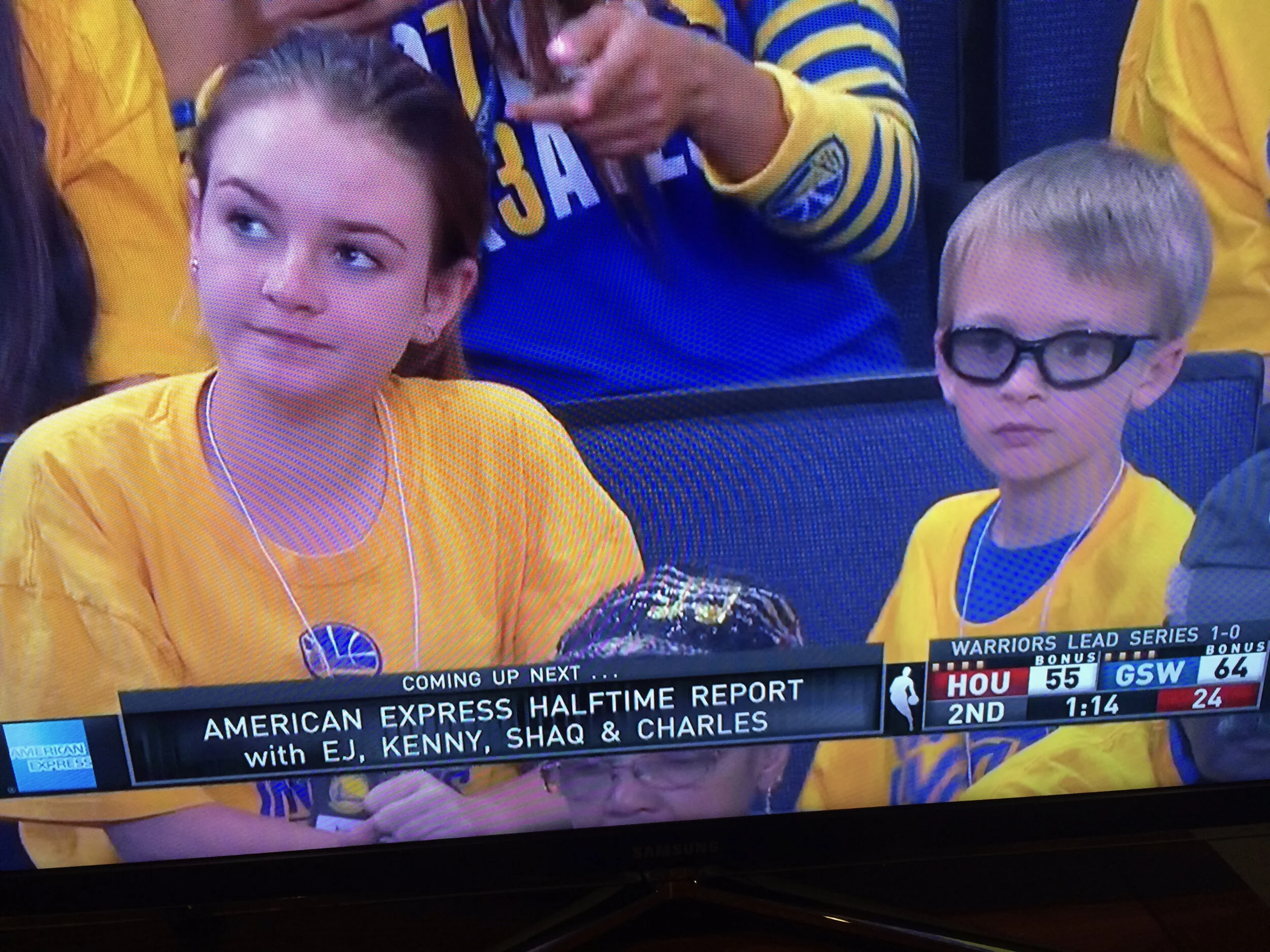 Crowd cam at Warriors Game!