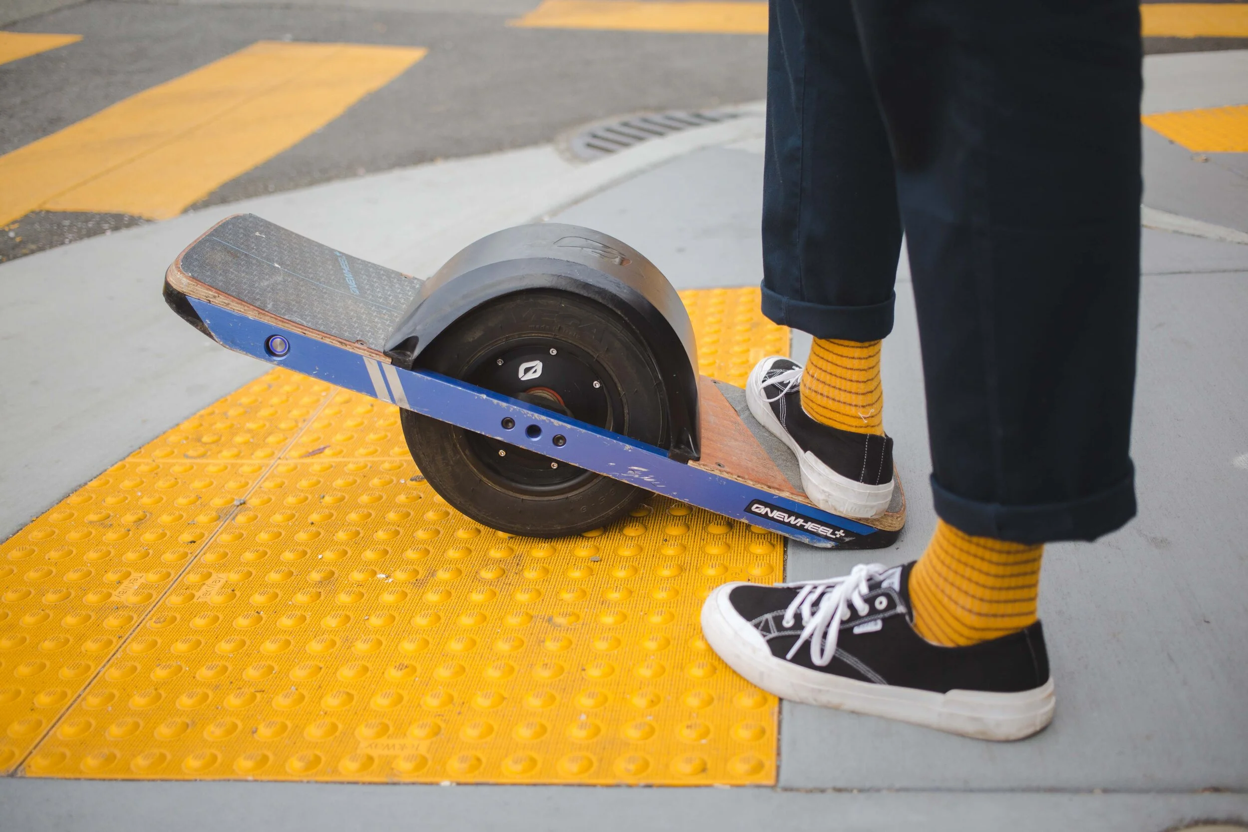 skateboard with one wheel