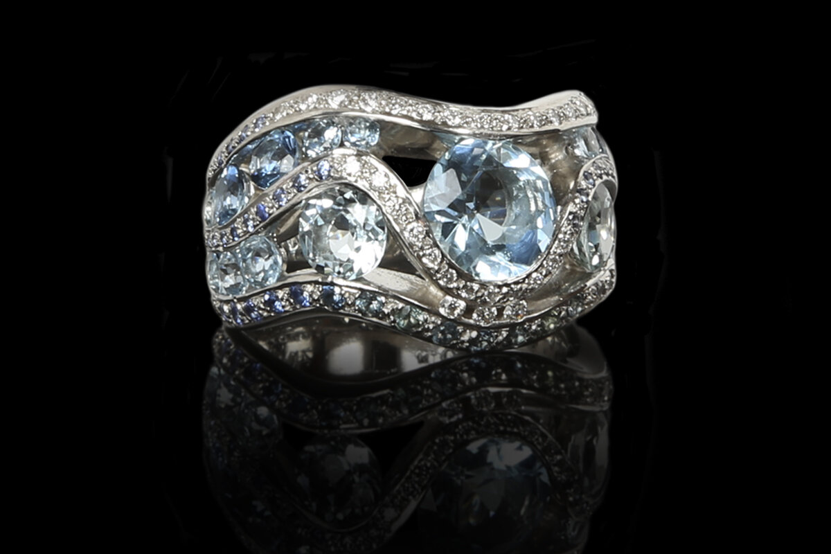   ﻿ Fox Glacier ring Australian Jewellery design award ‘Coloured gem’ finalist 2017 $16,950.00 - Available tax free 