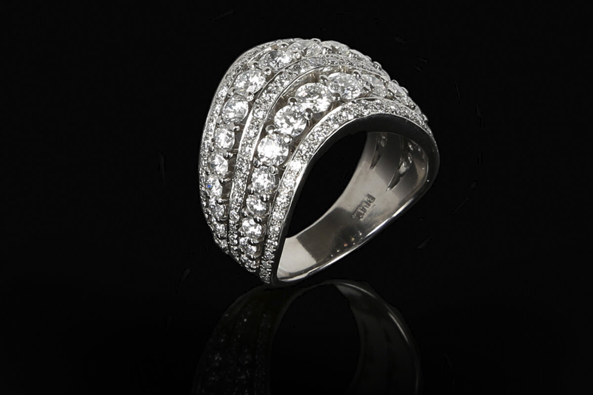   Fox Glacier ring   Crafted in Platinum   with 1.85ct of diamonds. $15,950.00 – Available tax free 