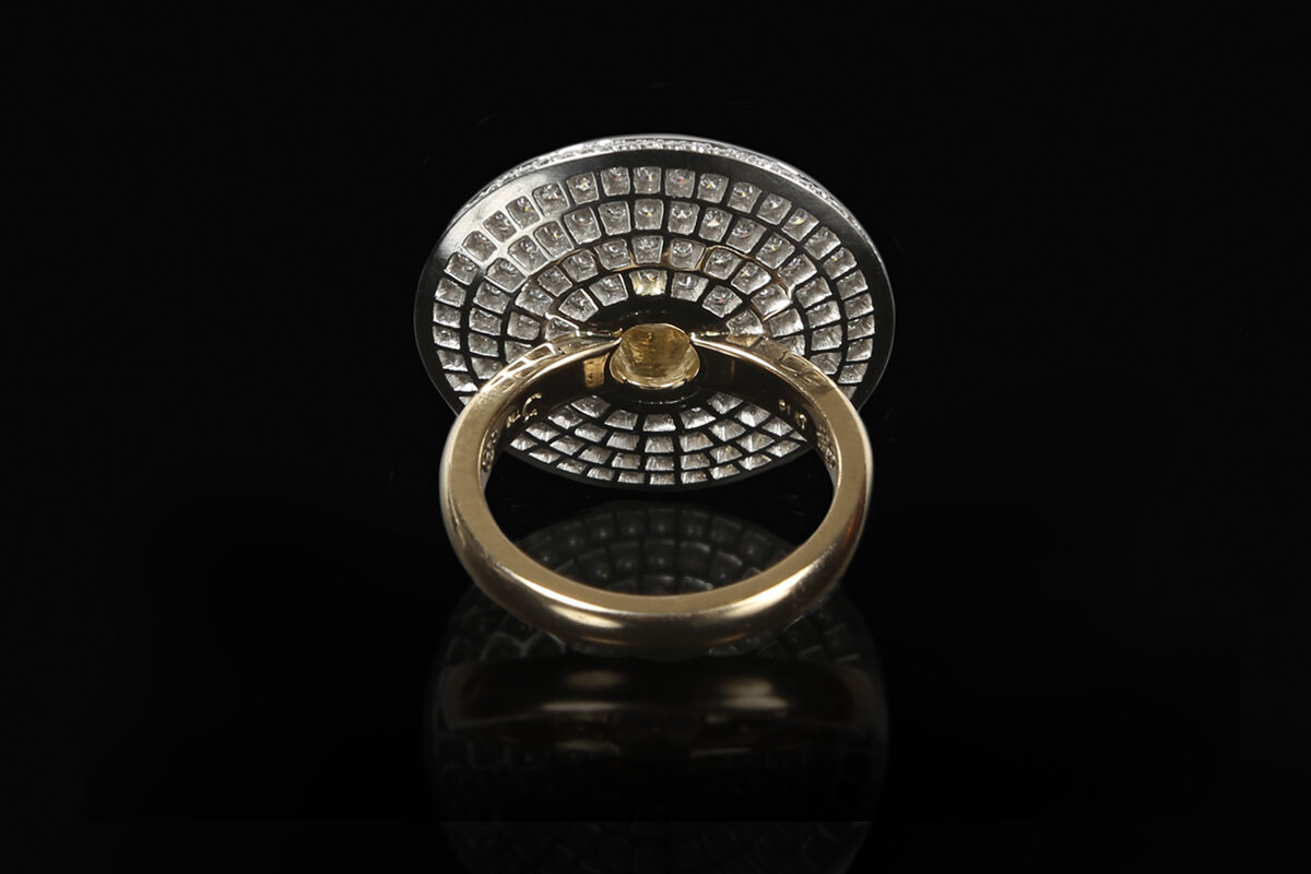   Moon ring   Finalist in the Australian jewellery design awards 2019. This piece is SOLD  $21.500.00 – Available tax free 