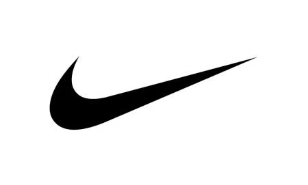 Black Nike Swoosh logo on a white background