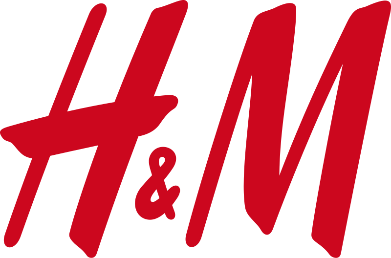 H&M logo in red letters