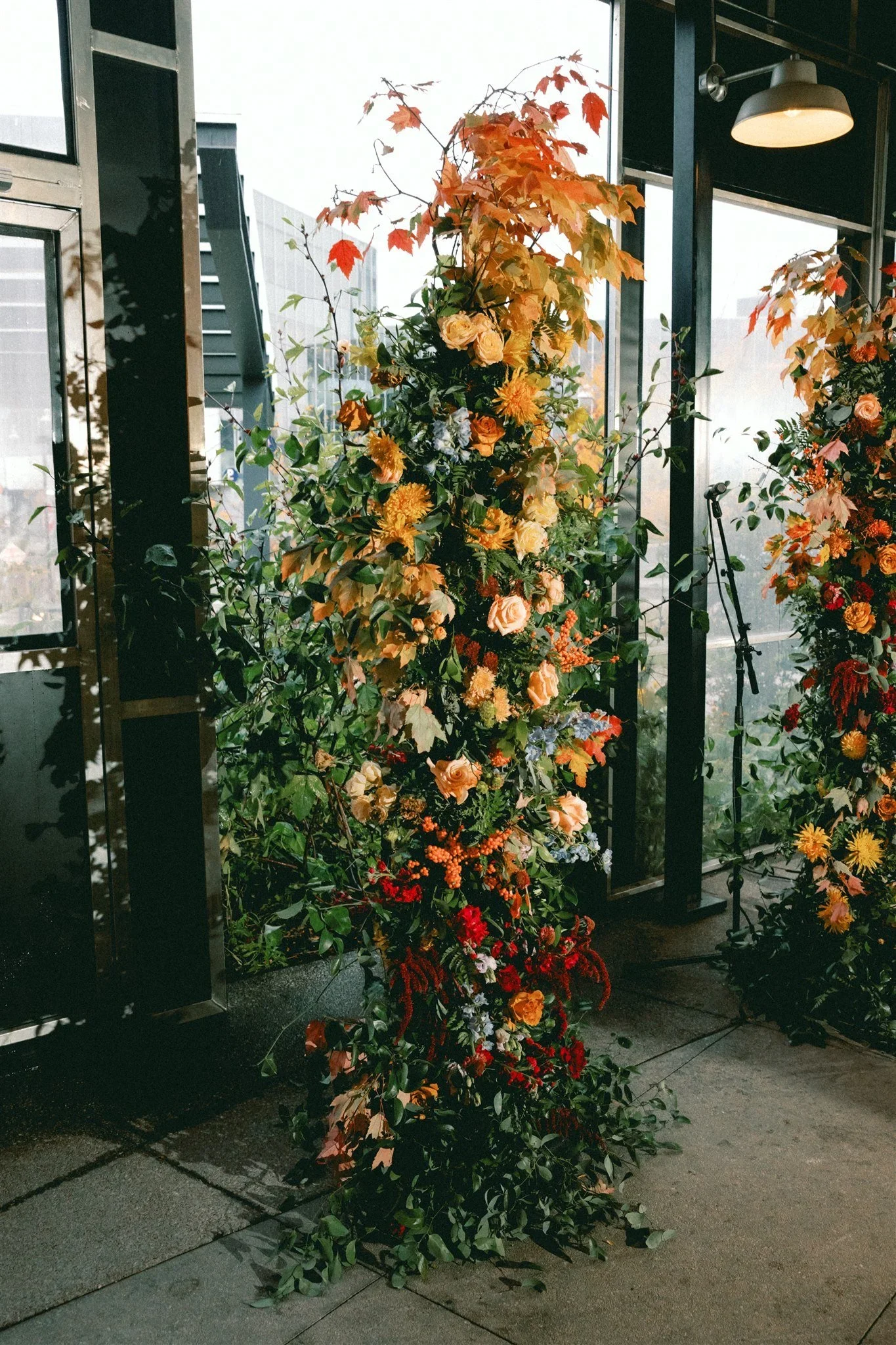Dorothy Louise Photography // Broken Arch Flower Pillar by Wild Ginger Weddings