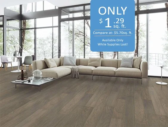 Retro City Oregon Coast Pre-Finished Hickory Hardwood - $1.29 / Sq. Ft.