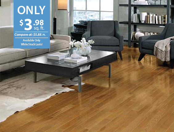 Somerset ¾” Pre finished Solid Hardwood Deal - $3.98 Sq. Ft.
