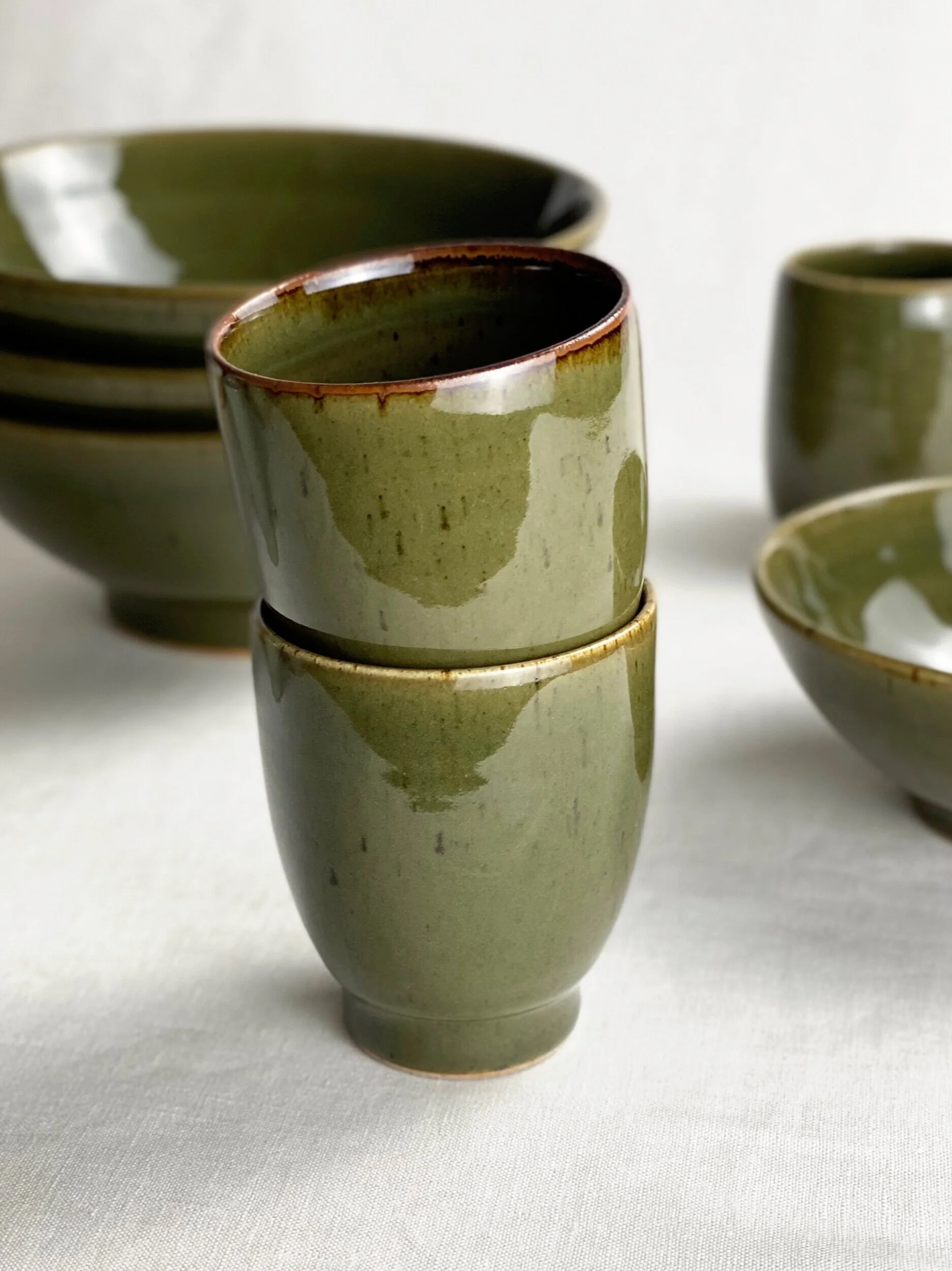 Cup - Olive celadon