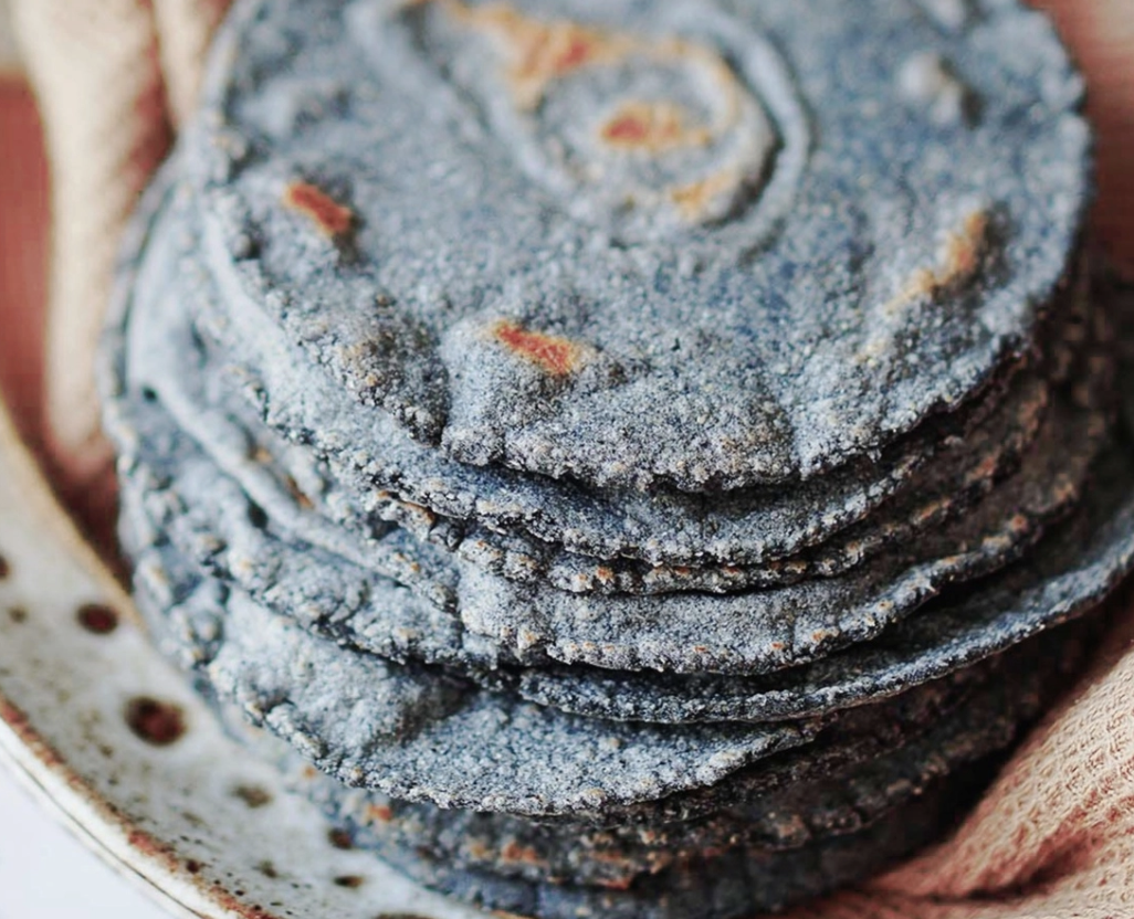 Blue Corn Tortilla Heirloom - 10/pk, taco size (Frozen)