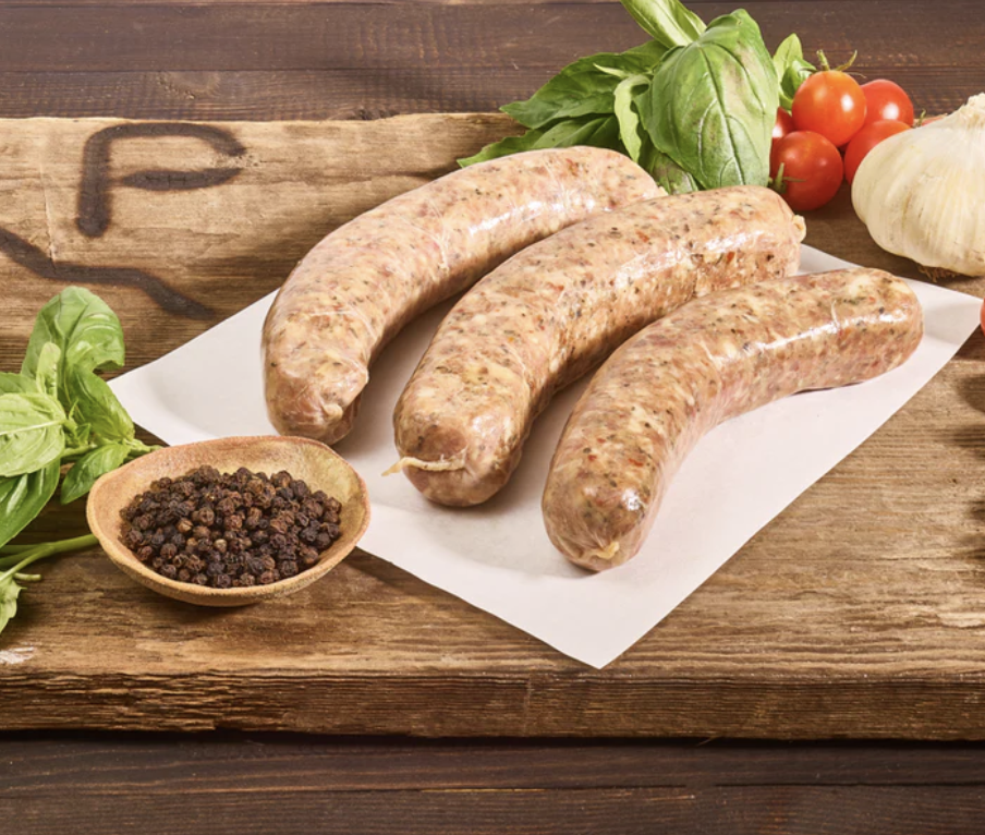 Garlic Basil Pork Sausage 4/pk