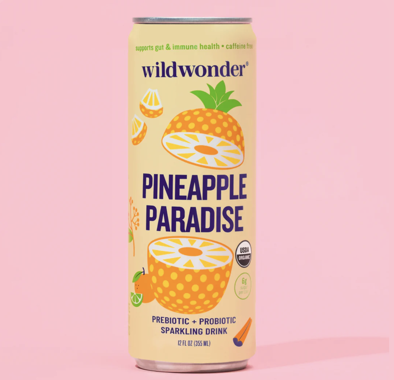 Pineapple Paradise Sparkling Prebiotic + Probiotic Drink