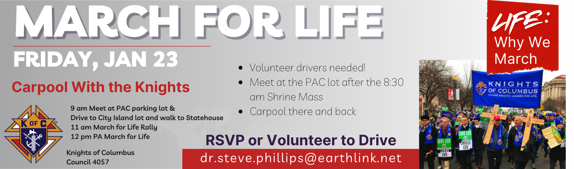 National March for Life Carpool