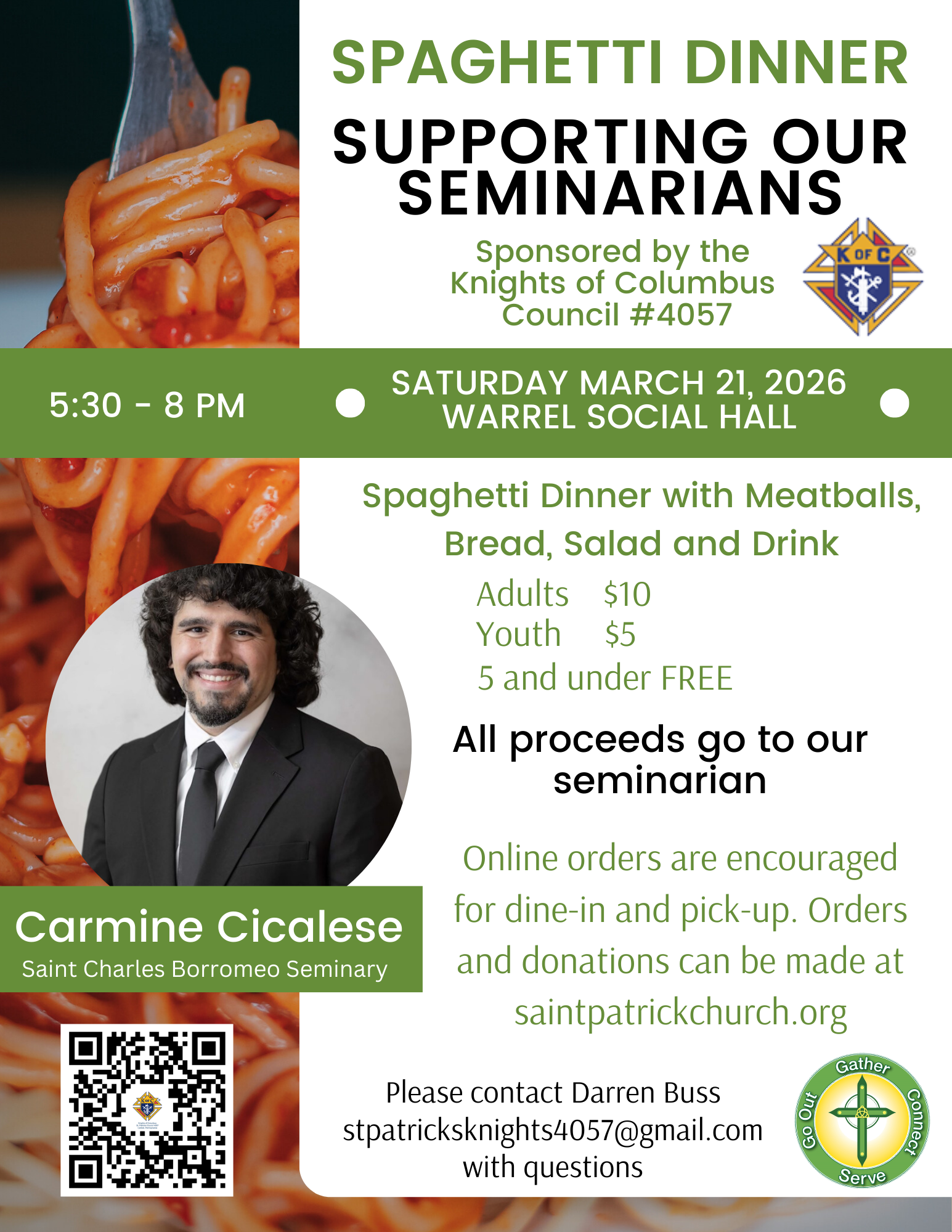 KoC Spaghetti dinner