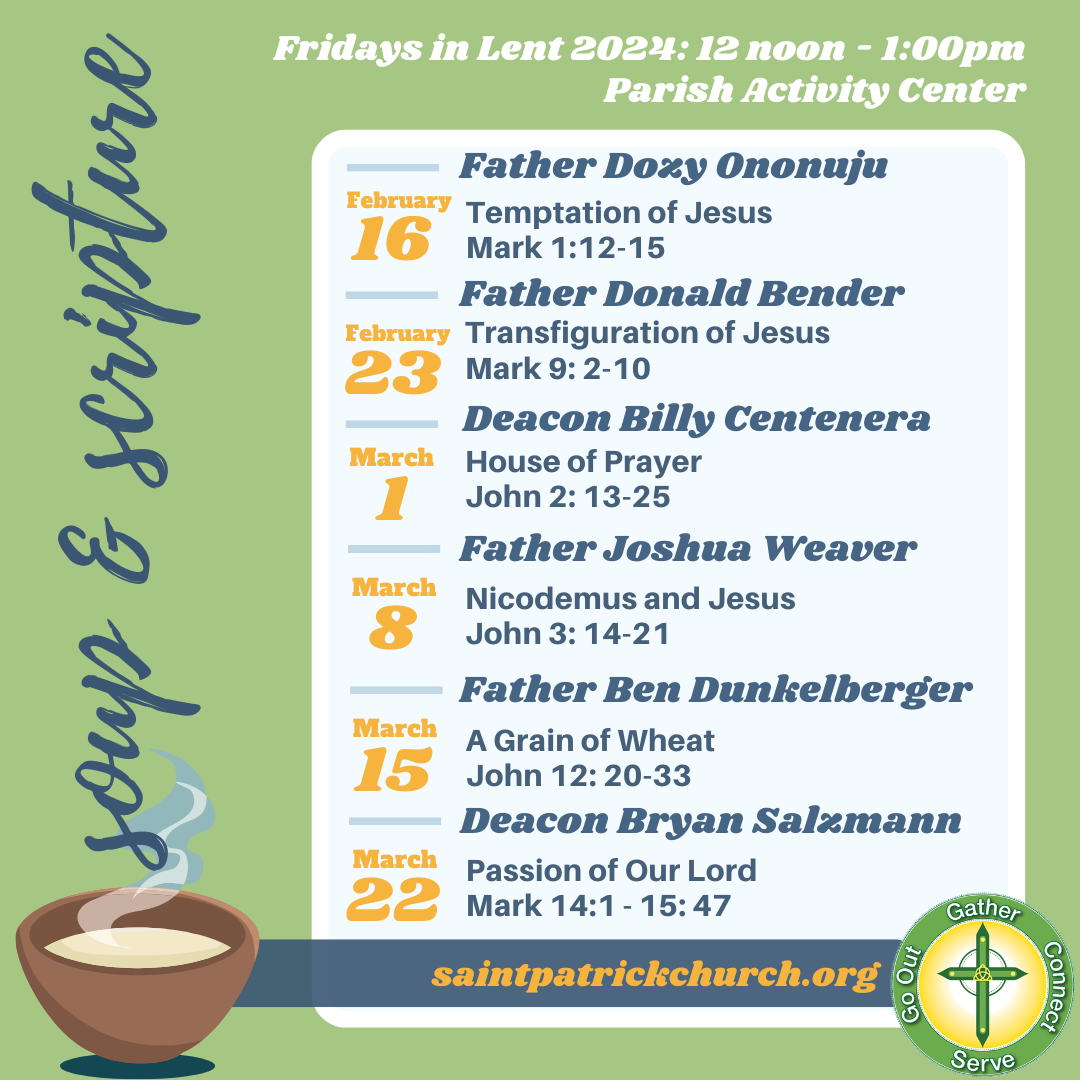 Soup & Scripture — Saint Patrick Church