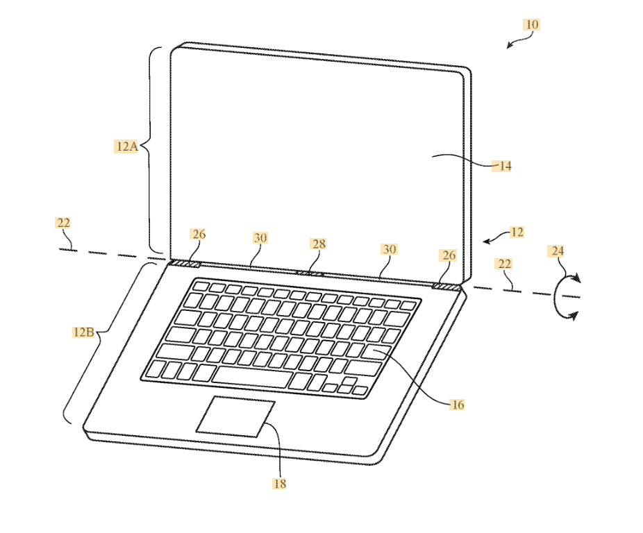 Electronic device with dynamic hinge gap cover