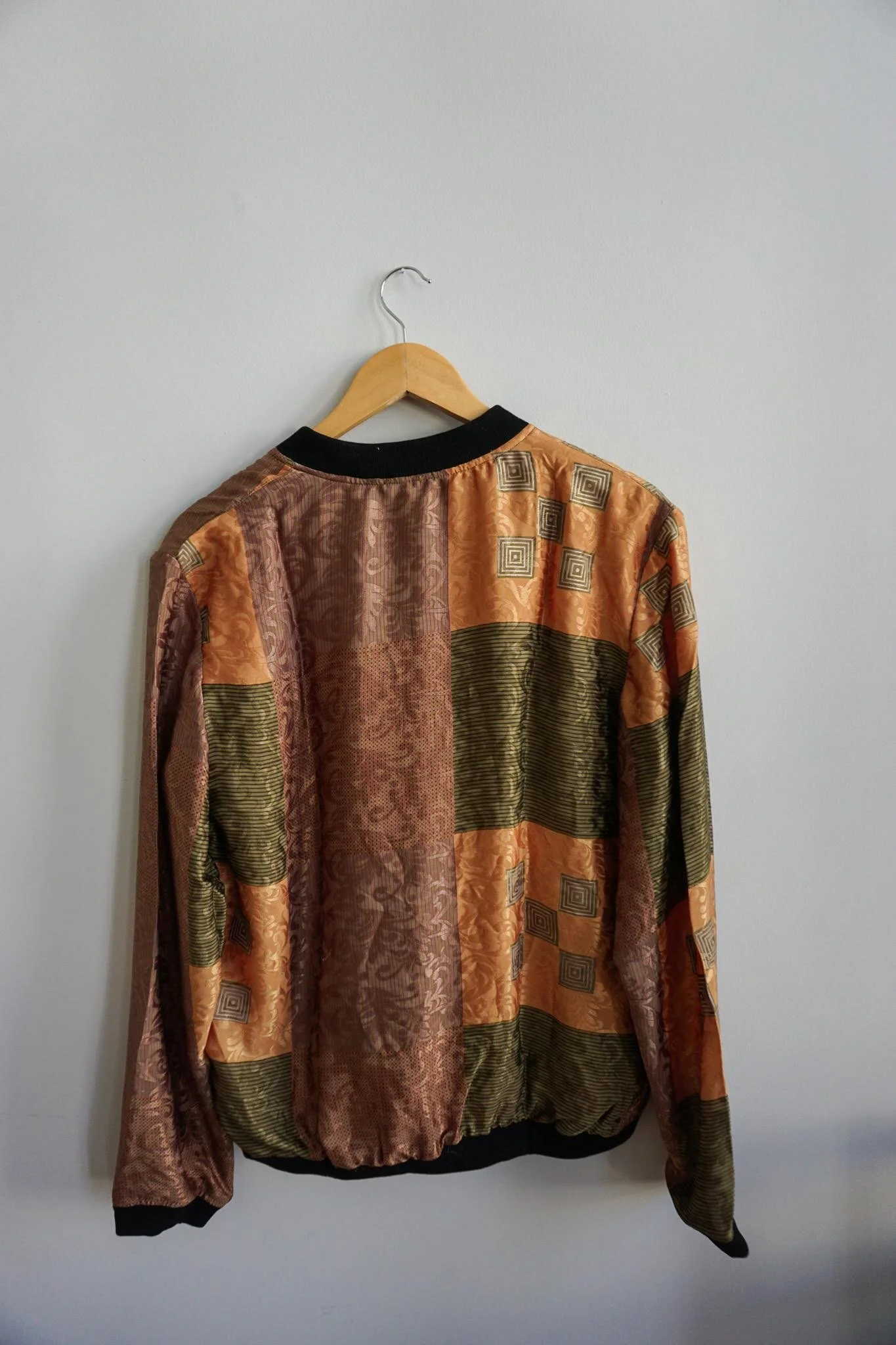 green orange bomber jacket