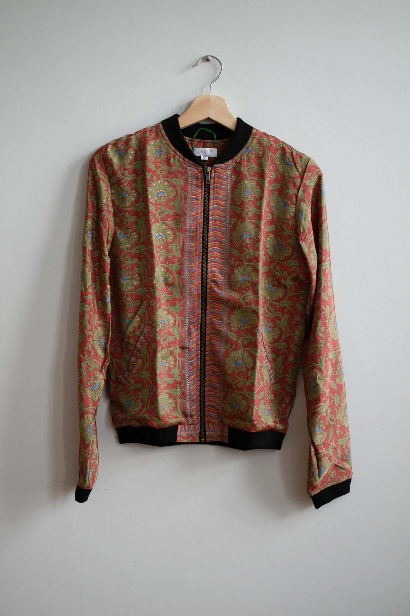 dark pink bomber jacket