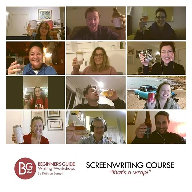 *SHOUT OUT* to the amazing writers who joined and slayed our online course. So much content to process, practice and persist with, but you made it!

Here's to you and your new screenplays in the works!

Cheers,
Kathryn &amp; Jonathan