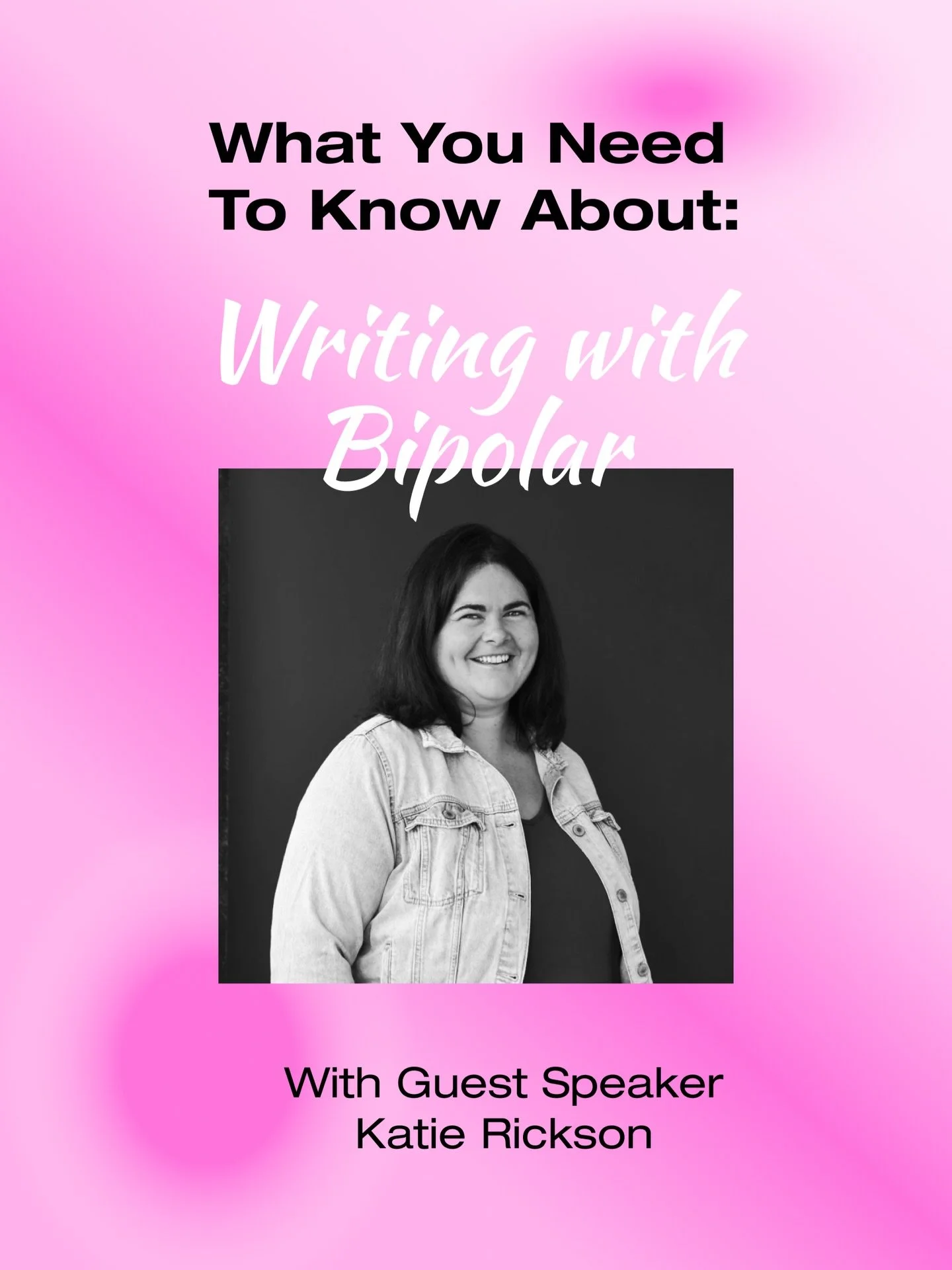 New Hey Writer session: Q&amp;A Writing with Bipolar

Katie Rickson is on a mission to support writers with bipolar! And together we&rsquo;re observing World Bipolar Day with a chat about Writing with Bipolar.

Register for the ONLINE Q &amp; A with 