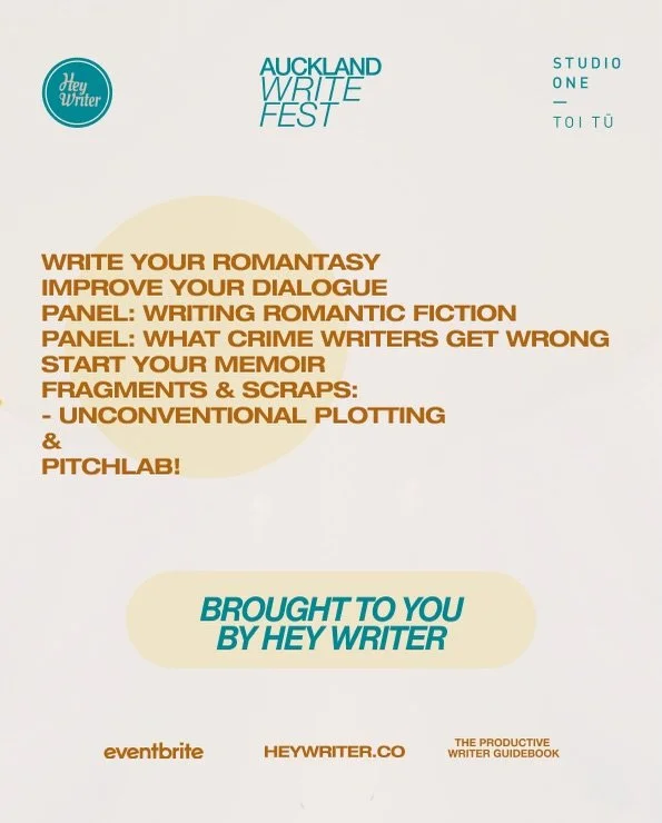Step inside WRITEFEST 2026 🌟 

Learn from experienced, working writers and walk away with practical tools, fresh ideas, and new connections, whether you&rsquo;re just starting out or deep into your writing.

Write Your Romantasy
Improve Your Dialogu