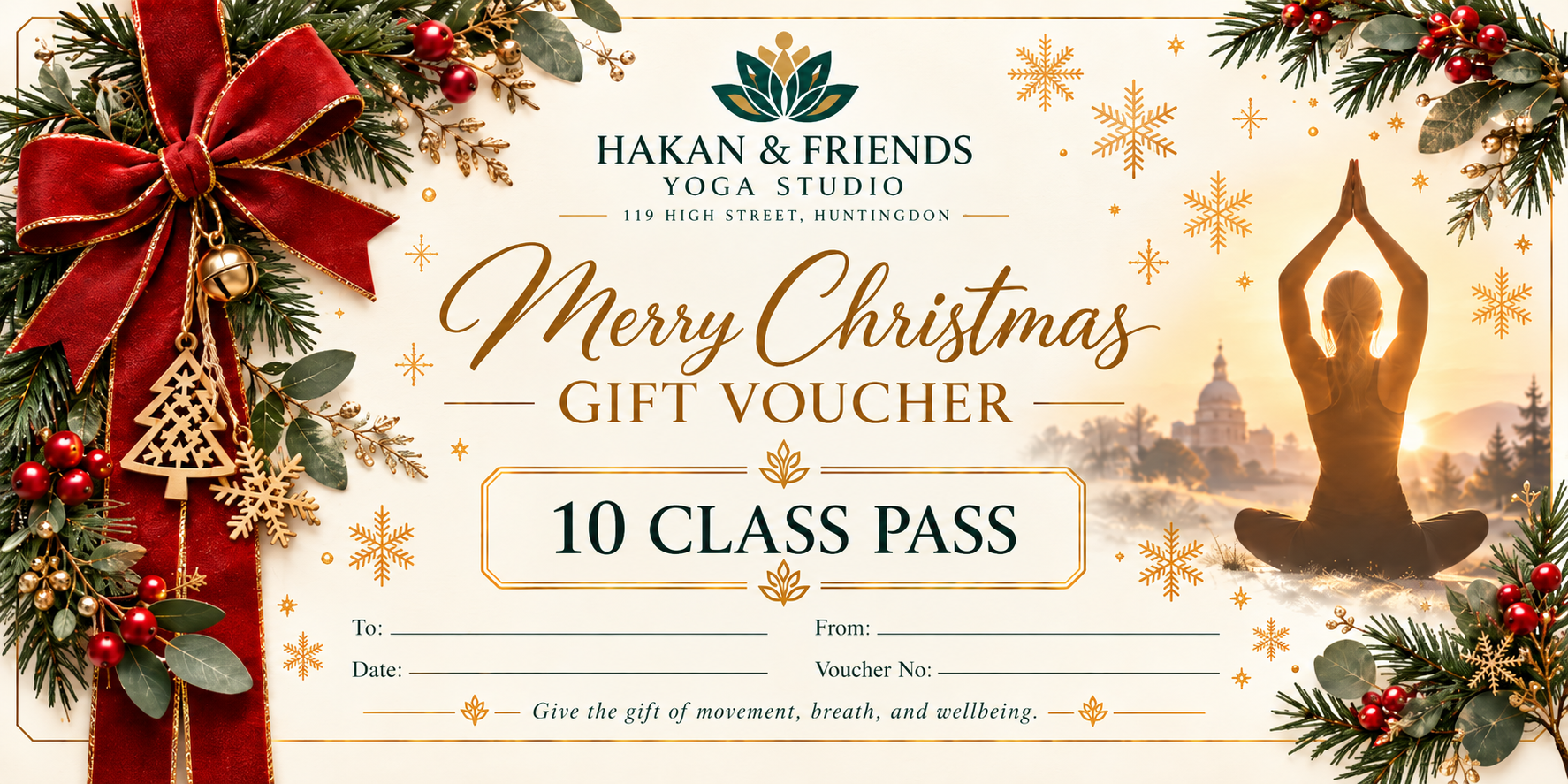 Christmas Gift Voucher – 10 Class Pass