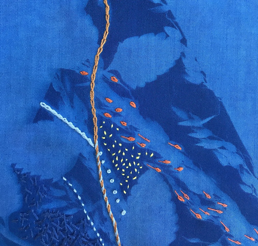 Embroidered Cyanotypes 5th September Workshop