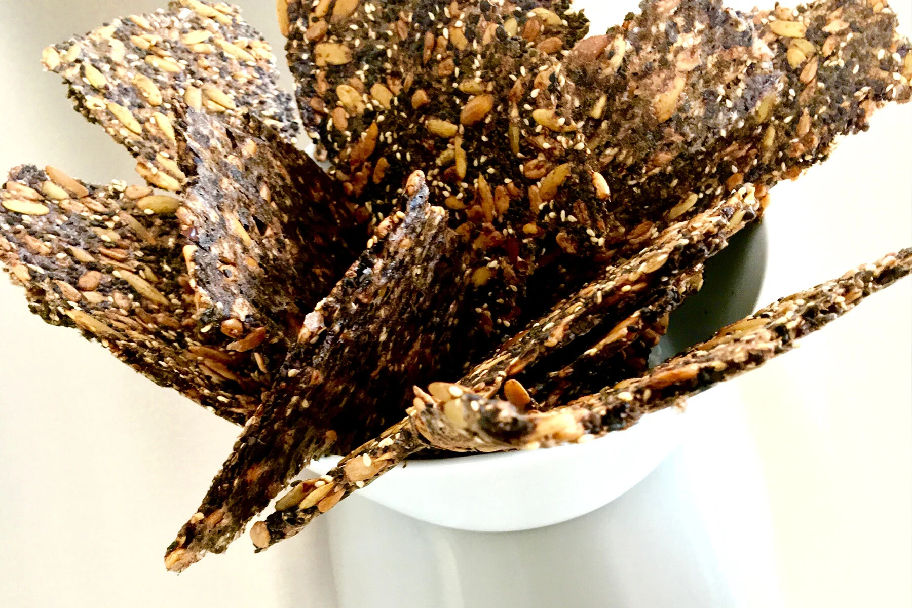 Crunchy Seed Crackers