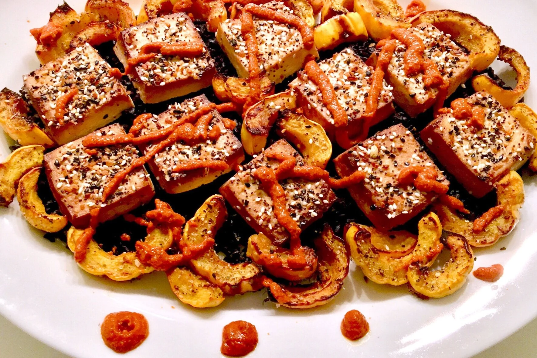 Tofu + Delicata Squash + Black Rice