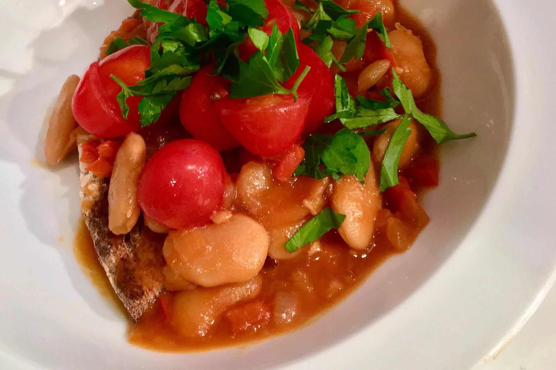 White Bean Ragout on Toast