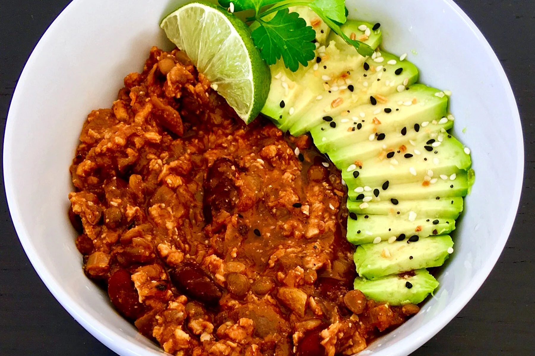 Chili Sin Carne with Tofu/Tempeh