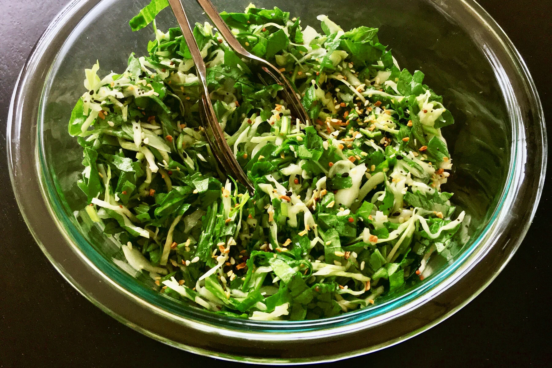 Arugula + Cabbage Salad