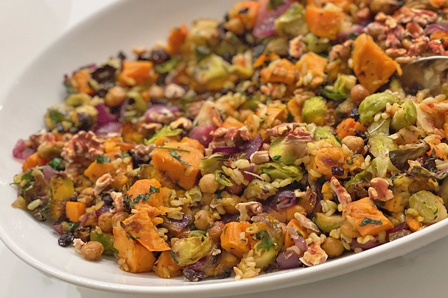 Roasted Veg + Chickpeas + Rice