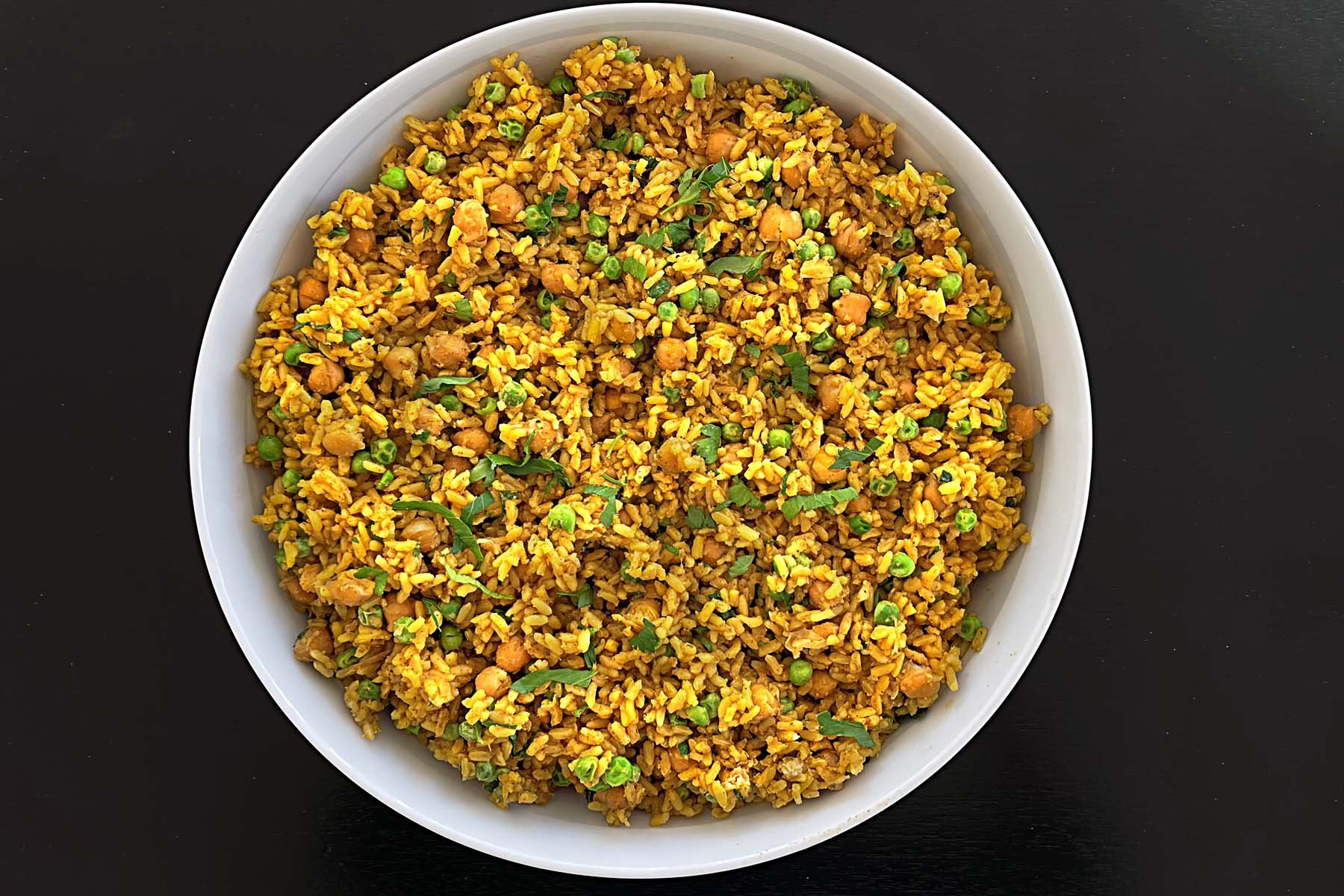 Curried Rice + Chickpeas