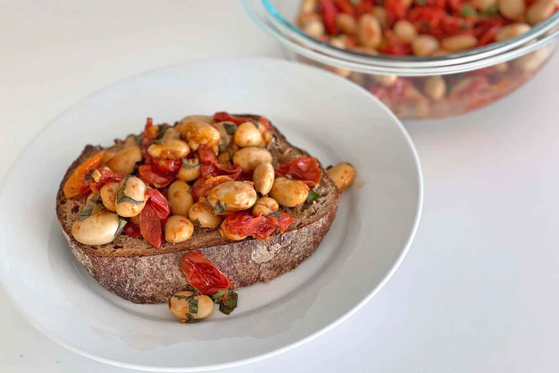 White Beans + Roast Tomatoes