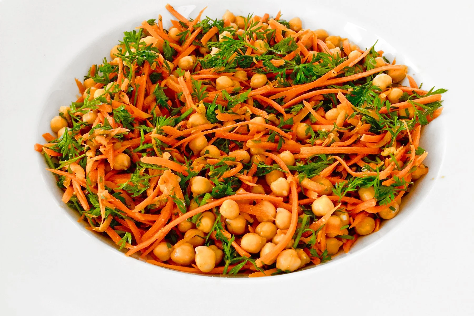 Crunchy Chickpea + Carrot Salad