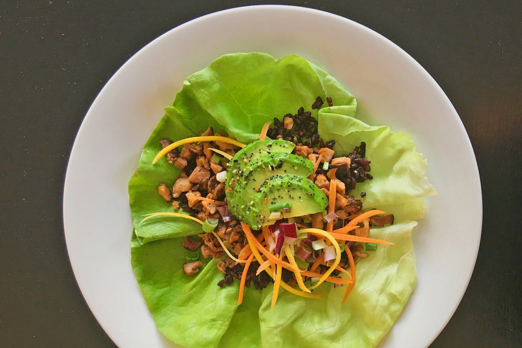Tofu + Mushroom Lettuce Wraps
