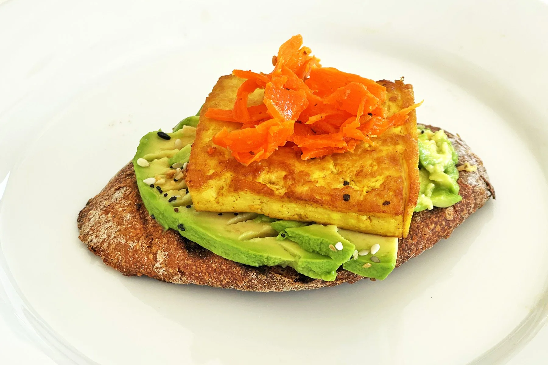 Eggy Tofu on Toast