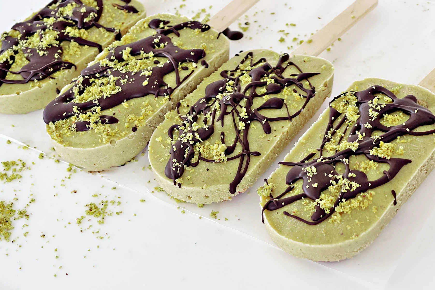 Pistachio Popsicles