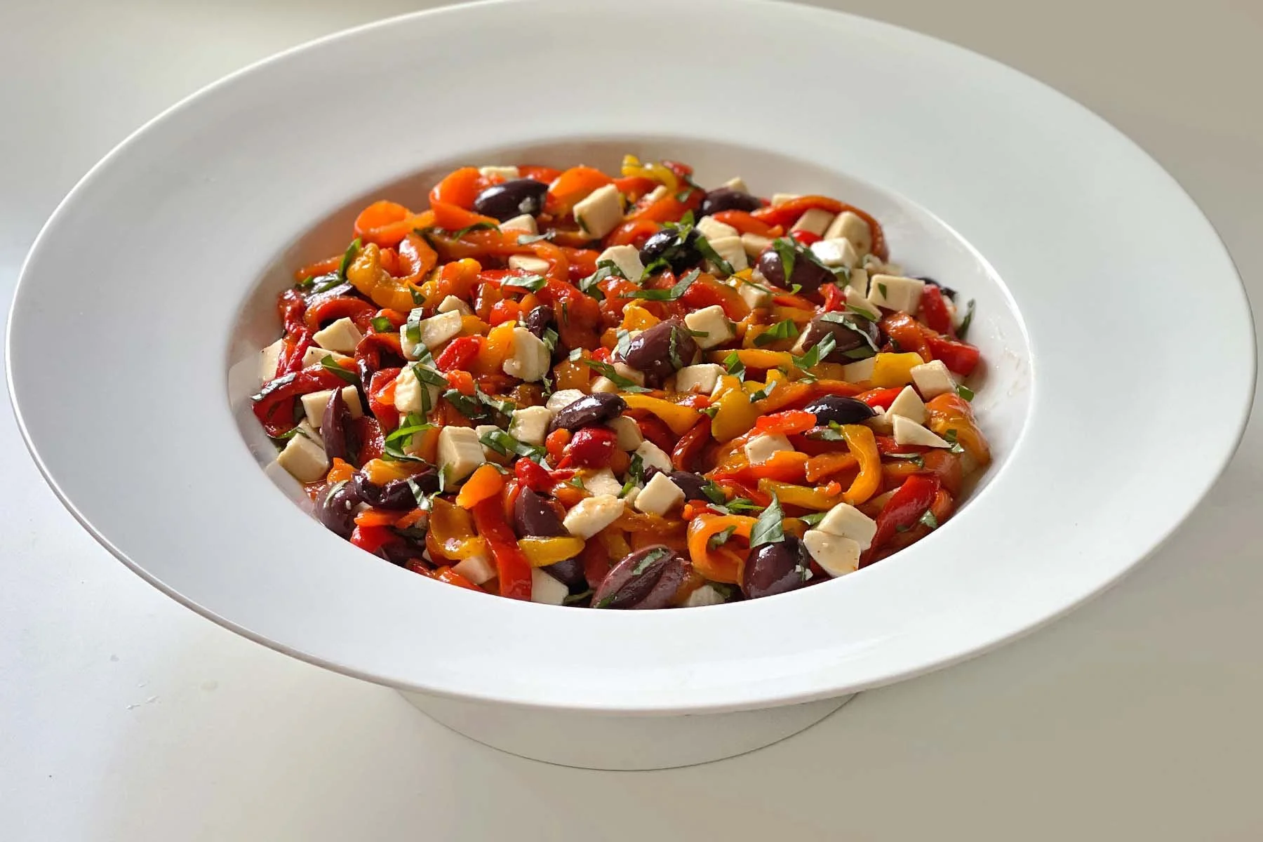Marinated Roasted Pepper + Olive Salad