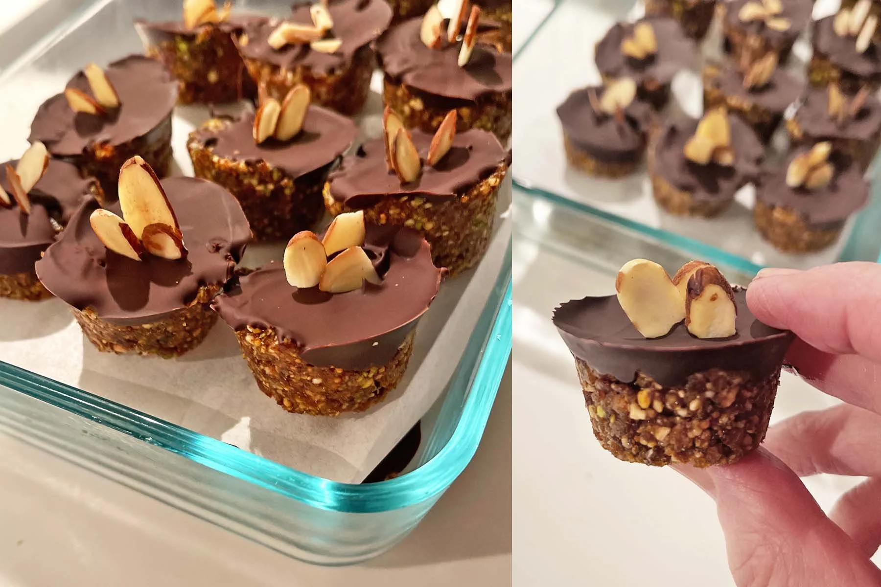 4-Ingredient no-bake fruit + nut cups