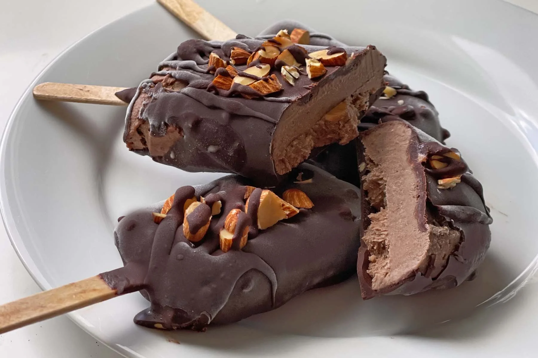 Chocolate-Coated Ice Cream Bars