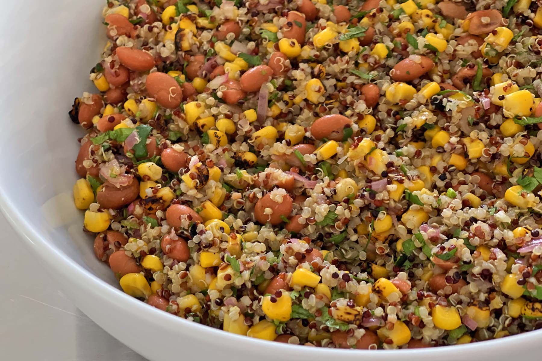 Charred Corn + Bean Salad
