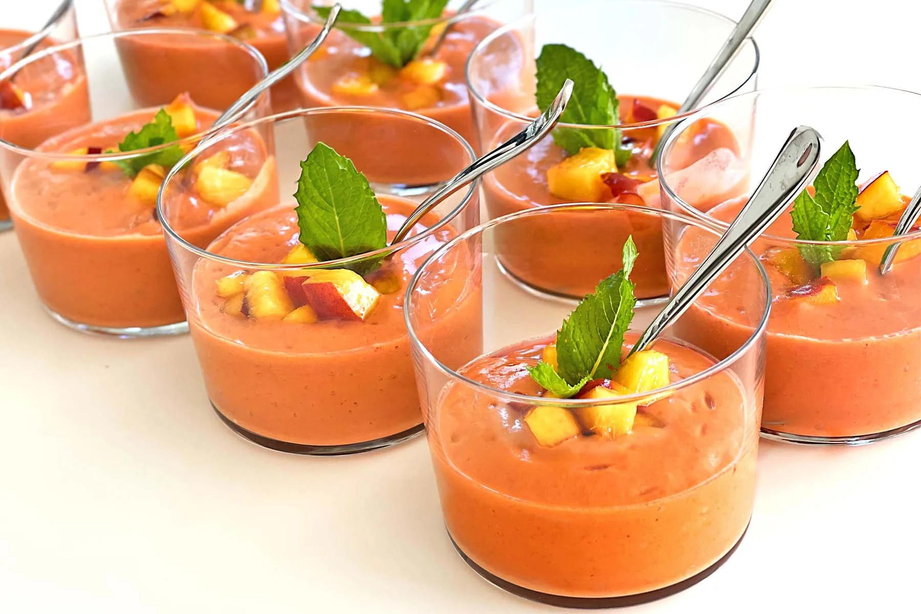 Peach + Tomato Gazpacho 