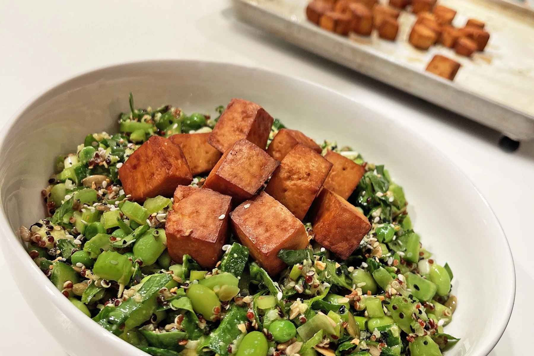 Soy-Lime Roasted Tofu