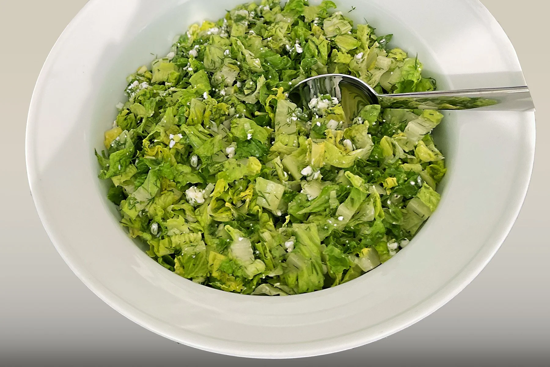 Maroulosalata (Green Salad With Feta and Dill)