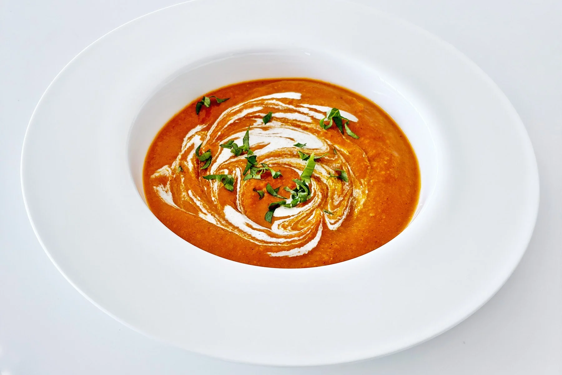 Moroccan Spiced Red Lentil + Carrot Soup