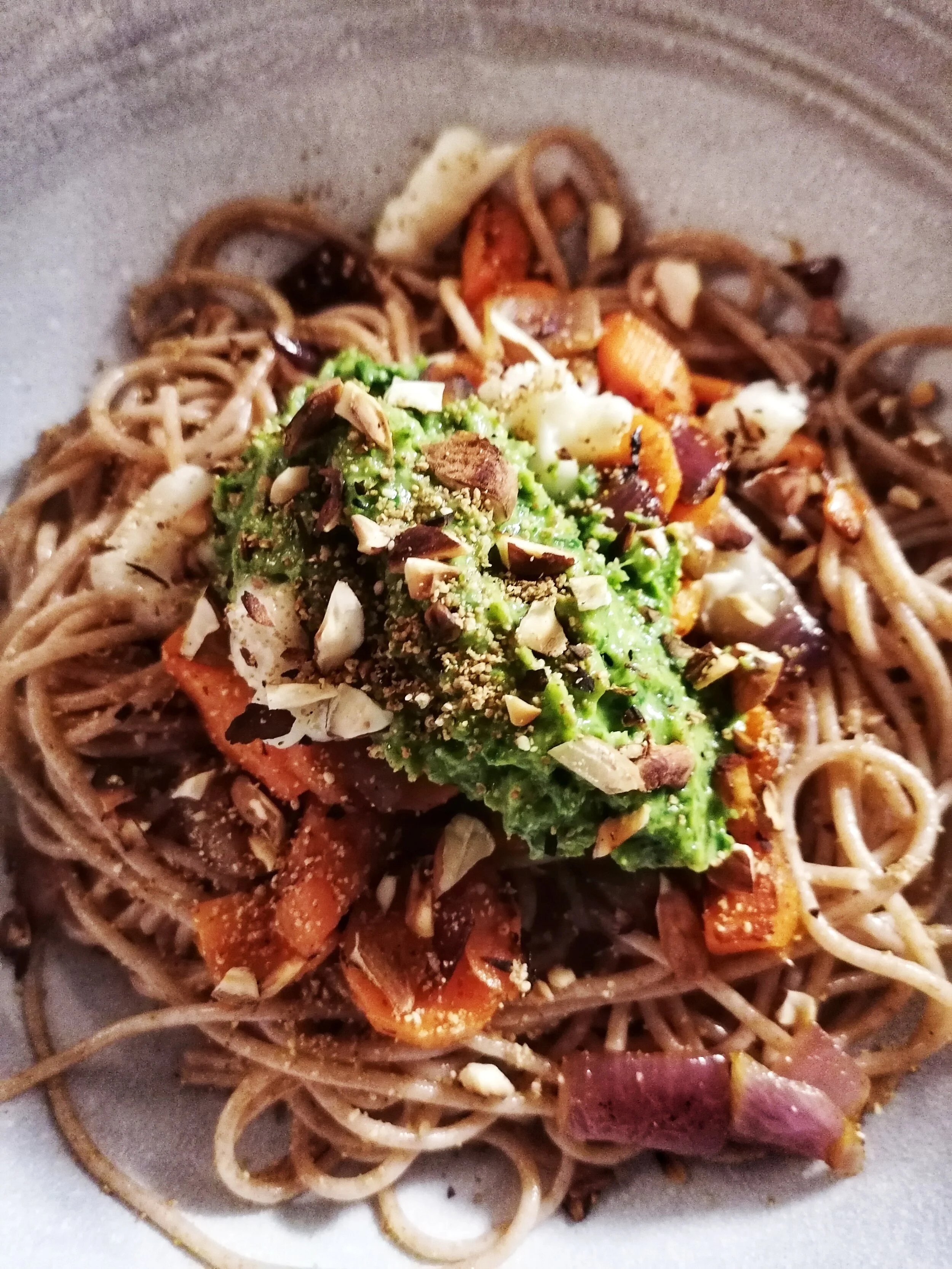 Pâtes au pesto revisitées